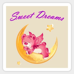 Sweet Dreams Teddy Bear Sticker